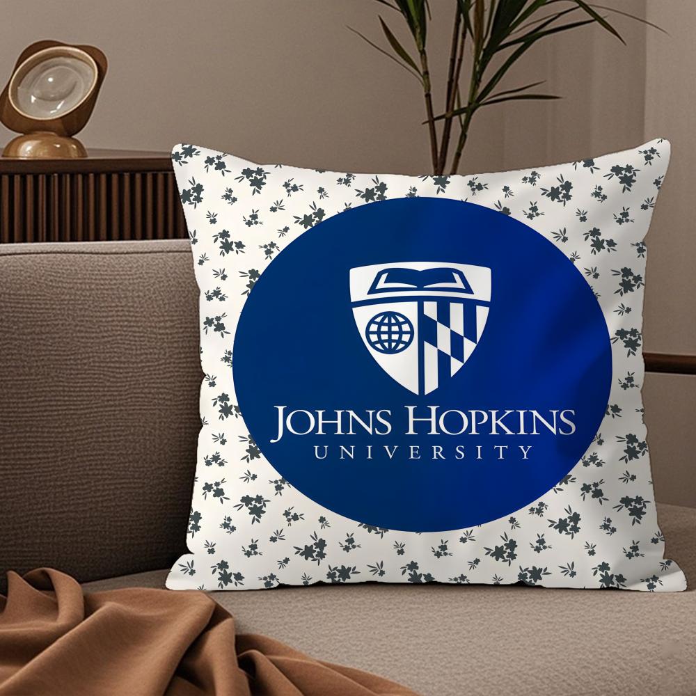 The Johns H-Hopkins University Pillow Case Silky Elegant Comfort Sofa Bed Invisible Zipper