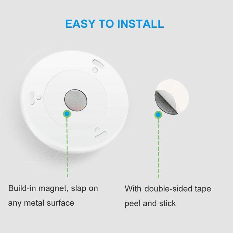 (Warm Light/White Light) LED PIR Motion Sensor Lights Wireless Night Light Battery Cabinet Stair Lamp