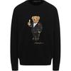 Polo Bear Graphic Crewneck Long Sleeve Sweatshirt Women sweatshirt Black 211782886-001