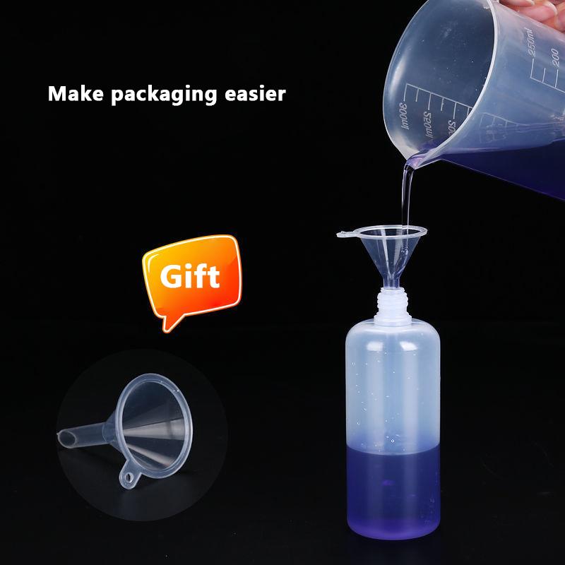 2/5Pcs 5Ml 10Ml 20Ml 30Ml 50Ml 60Ml 100Ml Pe Plastic Squeezable Tip Applicator Bottle Refillable Dropper With Needle Tip Caps