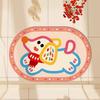 Bathroom Floor Mat, Water-absorbing Non-slip, Diatom Mud, Cartoon Dopamine Puppy Home Toilet, Bathroom Door Foot Mat