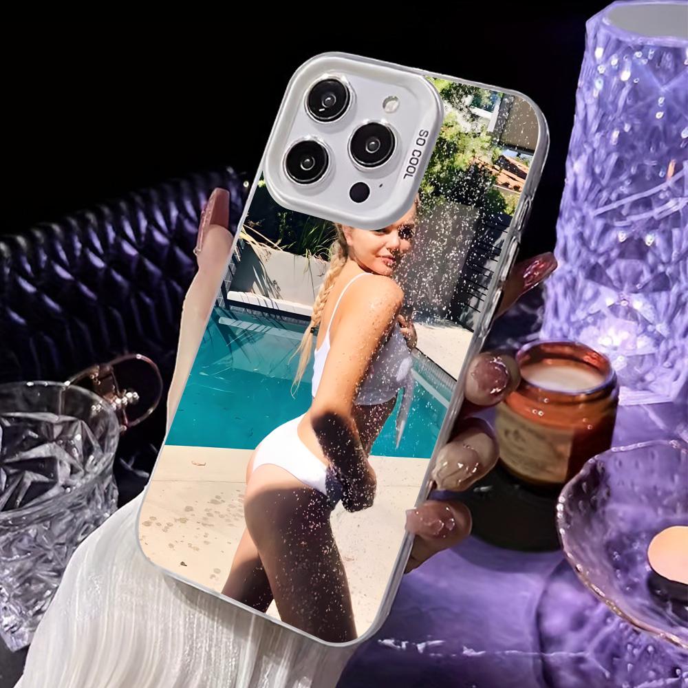 Чехол для мобильного телефона Oana Gergory для iPhone 17 16 15 14 13 12 11 X XR XS 8 7 Air Pro Max Plus Белый Полупрозрачный Цветной Чехол