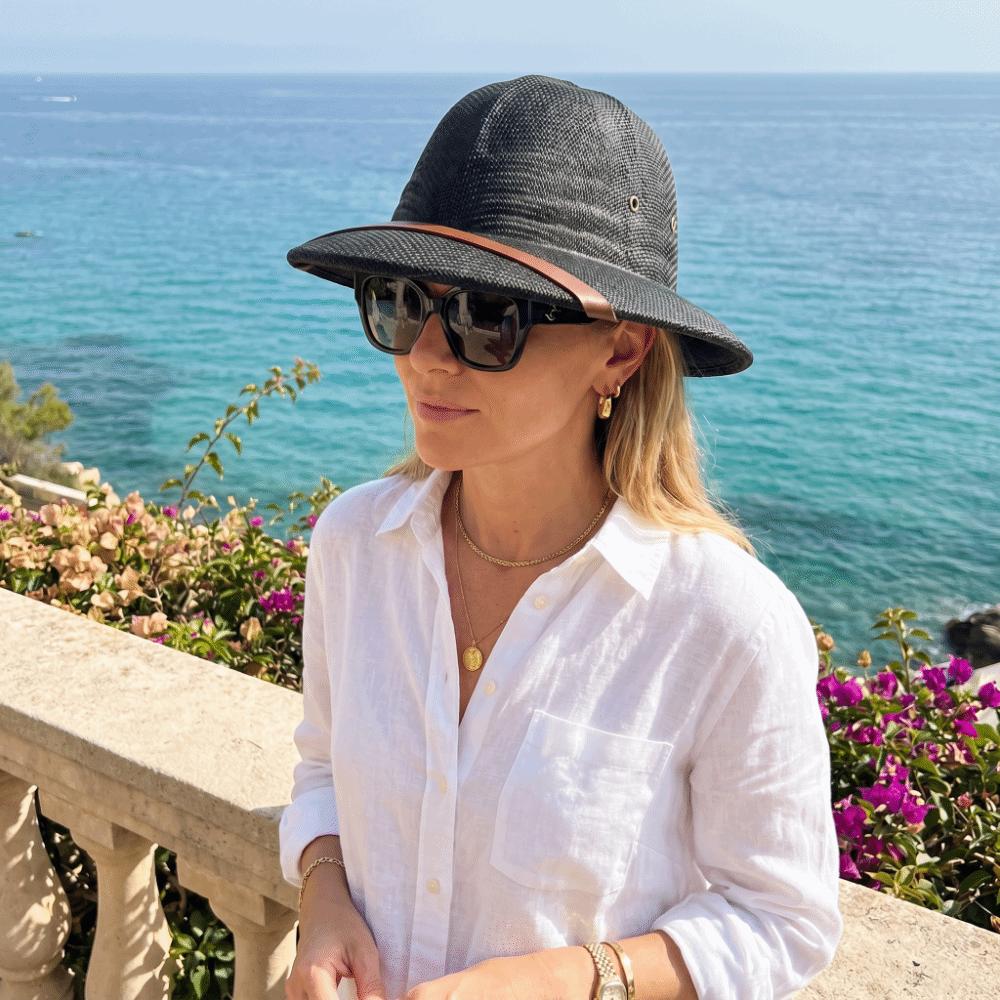 Big Size Fedora Sun Hat Straw Material Jazz Bucket Hat Beach Hard Straw Hat Outdoor Use