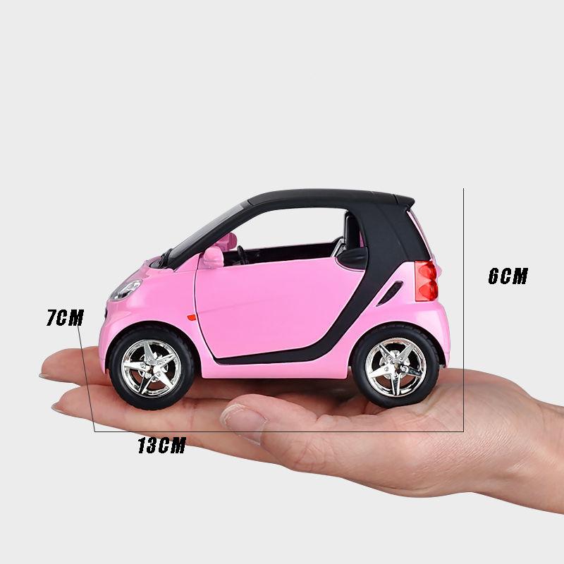 CAG5 1:32 Модели автомобилей Mercedes Benz Smart Mini из сплава, литые металлические, для мальчика, высокая симуляция, миниатюрные, праздничный подарок, модные домашние украшения