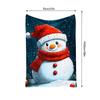 Tuniu Cute snowman plush blanket for winter sofa bed home decor warm soft fleece throw gift