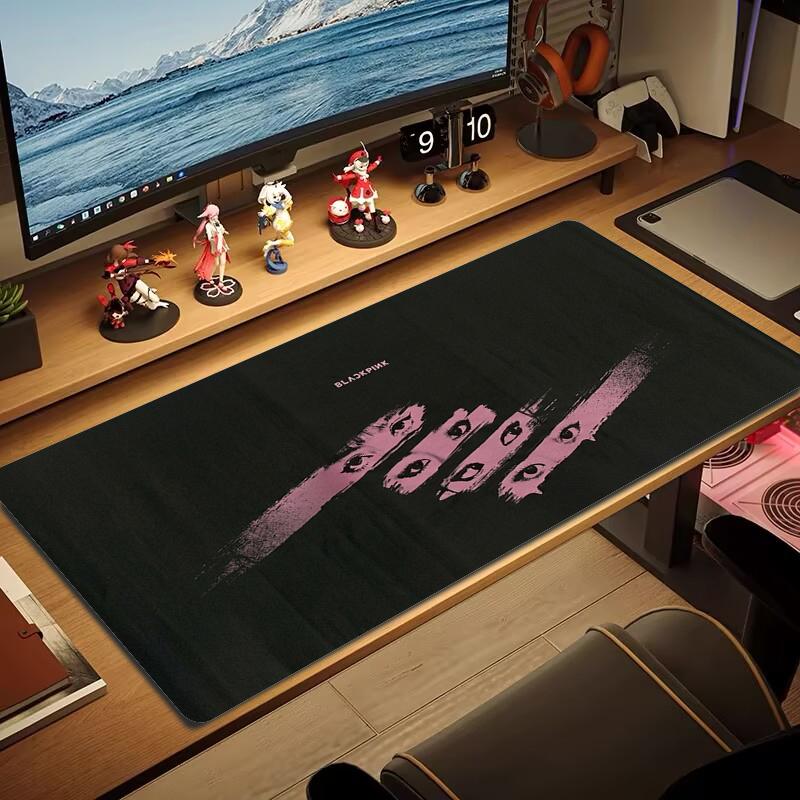 Blackpink Коврик для мыши Большой Игровой Стол Подушка Нескользящий Ноутбук Планшет Большой Коврик для Мыши XXL Коврик Мини ПК Игровой Коврик С Замком по краю_XIA