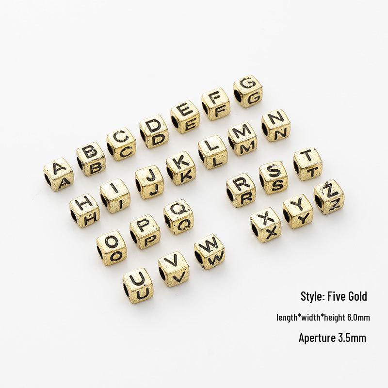 Акриловые бусины с большими отверстиями в виде букв для изготовления украшений своими руками, браслетов и ожерелий