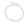 Серебряный браслет 112214131905 розовое золото [Yondo Sea] женский