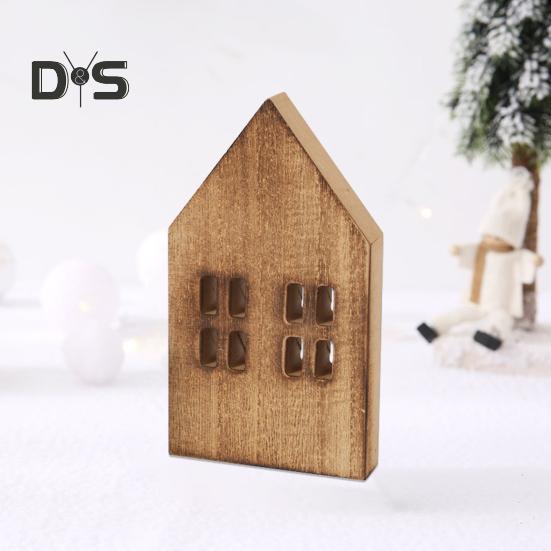 Хорошая текстура деревянного украшения Экологичный необычный небольшой дом Деревянное ремесло
