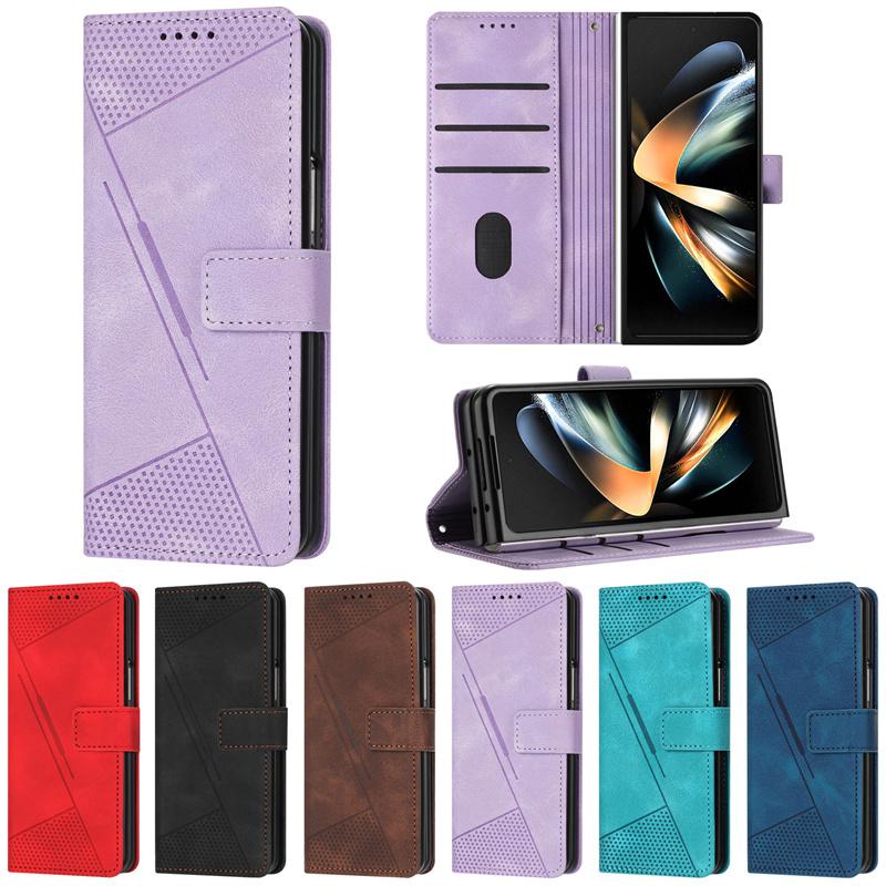 Для Samsung Galaxy Z Fold 3 4 5 6 бумажник флип чехол кожаный роскошный чехол слот для карт