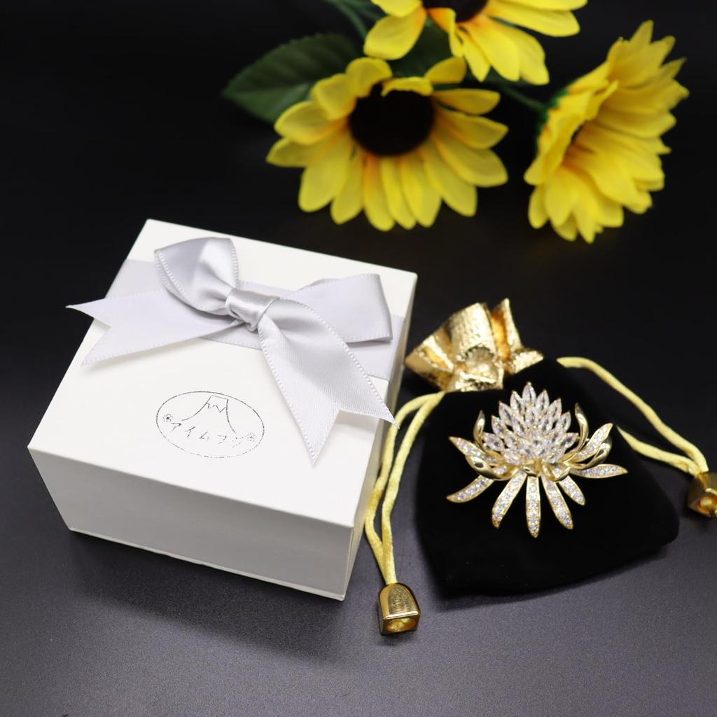 Брошь-цветок из кристаллов циркония Роскошный бриллиантовый корсаж-цветок Подарок для женщины на вход Поставляется с подарочным футляром для свадеб, выпускных, церемоний,