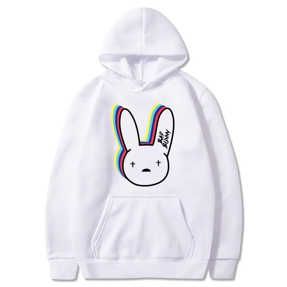 Забавные толстовки с капюшоном Bad Bunny, корейская одежда, повседневный пуловер, толстовка в стиле Харадзюку, унисекс/женская толстовка с капюшоном в стиле хип-хоп, мужская толстовка с капюшоном