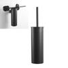 Creative Toilet Brush with Holder Bathroom Toilet Bowl Brush Holder Toilet Bowl Cleaner Brush Wall Mounted Toilet Brush Black
