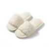 2024 Новые зимние женские меховые тапочки с открытым носком, шлепанцы, утолщенные, теплые, плюшевые, домашняя обувь, парные домашние тапочки для спальни, слайдеры