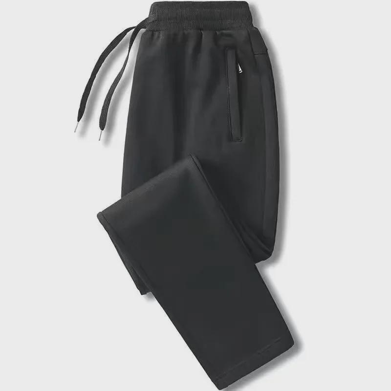 Мужские бархатные спортивные штаны больших размеров - свободные спортивные штаны осень/зима