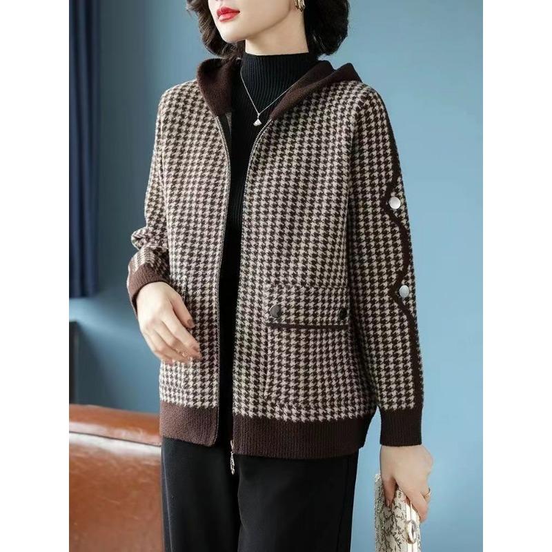 Короткое пальто для мам на осень и зиму для женщин среднего и пожилого возраста, свободное и модное, большого размера