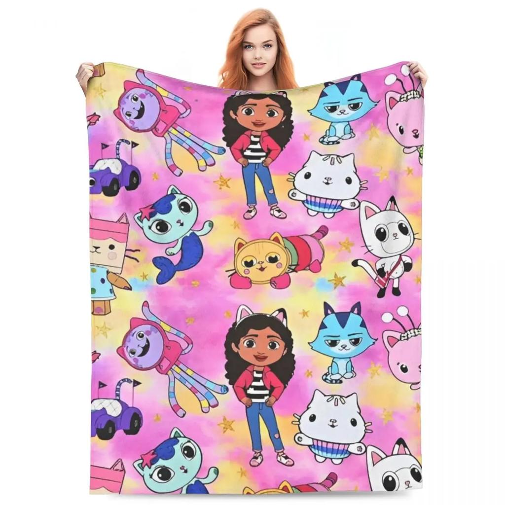 Милые одеяла для кукольного домика G-Gabbys Girl из флиса Весенне-осеннее Волшебный дом Дышащее Мягкое Одеяло-плед для Кровати Дивана Коврик Кусок