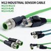 M12 To RJ45 Connector Cable M12 8Pin 4Pin A/D Type Encoding To Shielding RJ45 Ethernet Profinet Line