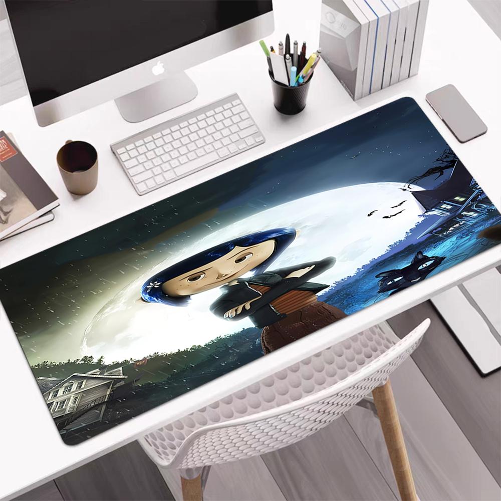 Coraline Theme Mouse Pad, Non Slip Rubber Base, Multifunctional Office & Home Decor, Perfect for Workspace Personalization.