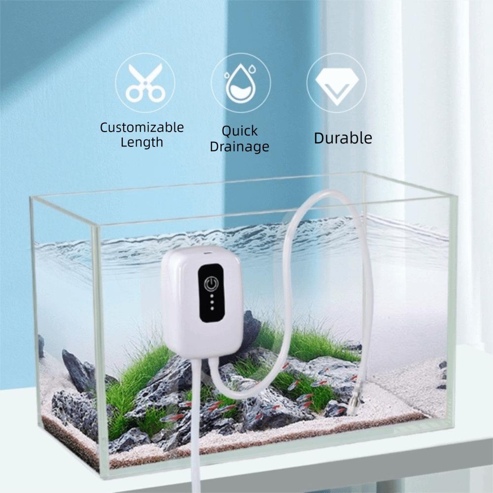 Mute Siphon Pump Portable Electric Suction Drainer Fish Tank Water Changer Aquarium Maintenance