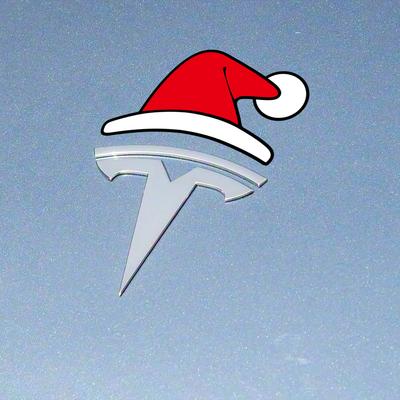 Креативные автомобильные наклейки для Tesla Model 3 Рождественский Дед Мороз Декор Авто Стайлинг DIY Аксессуары Водонепроницаемые и устойчивые к царапинам