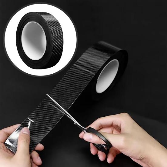 Универсальная автомобильная 5D наклейка из углеродного волокна, центральная контрольная дверная пленка, приветственная педаль, антиступенчатая защита, модификация, пленка для кузова