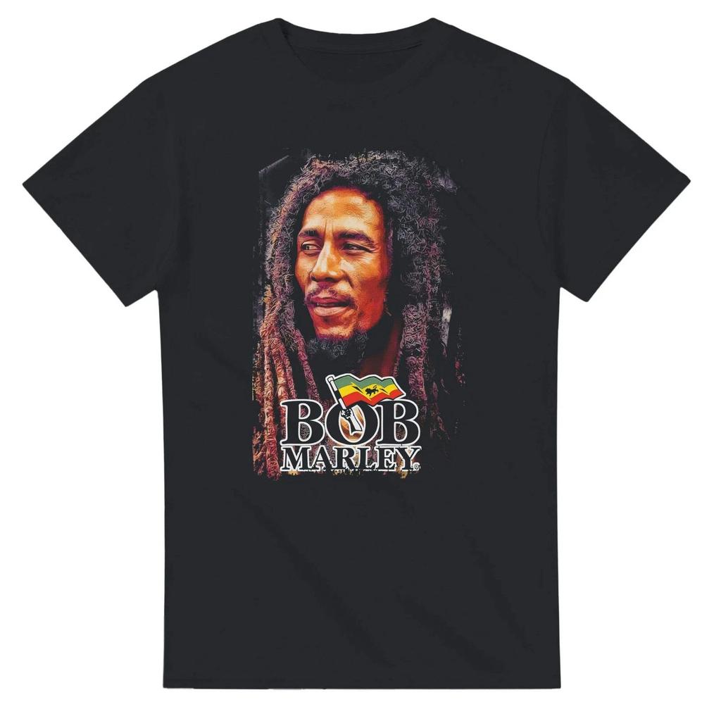 Футболка Bob Marley - Иконическая футболка с графическим изображением легенды регги | Ручная работа, винтажный стиль, размер M