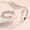 Women Men Opening Adjustable 1 Pair Finger Rings Set Couple Jewelry Sun Moon Ring Engagement Ring
