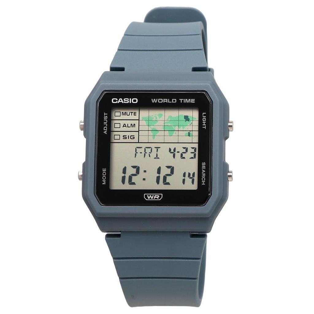 CASIO World Time Digital Unisex Watch Biomass Plastic Band Blue Gray Overseas Model [Casio] LF-30W-2A [Used]