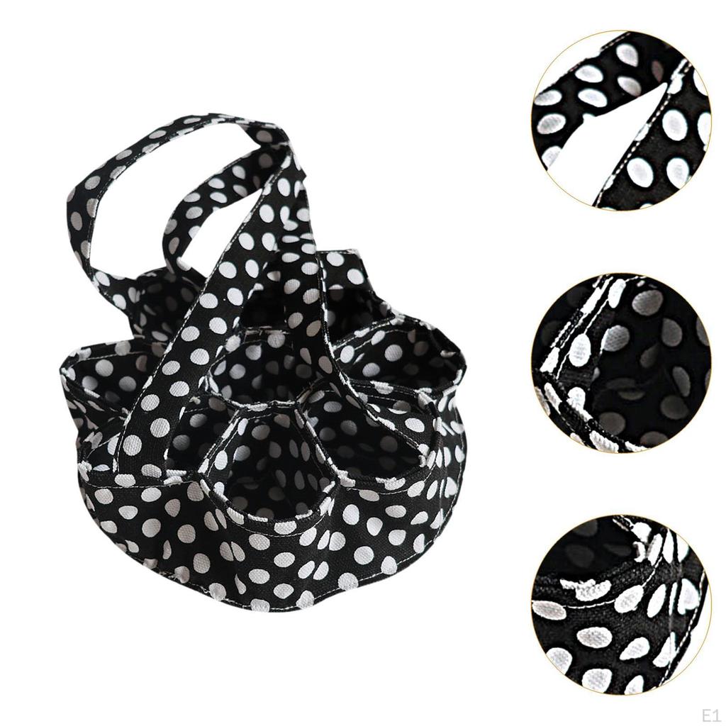 Держатель для корзины для яиц с ручкой, 7 мешочков, холщовая сумка для кухни, фермерского дома, сбора свежих яиц