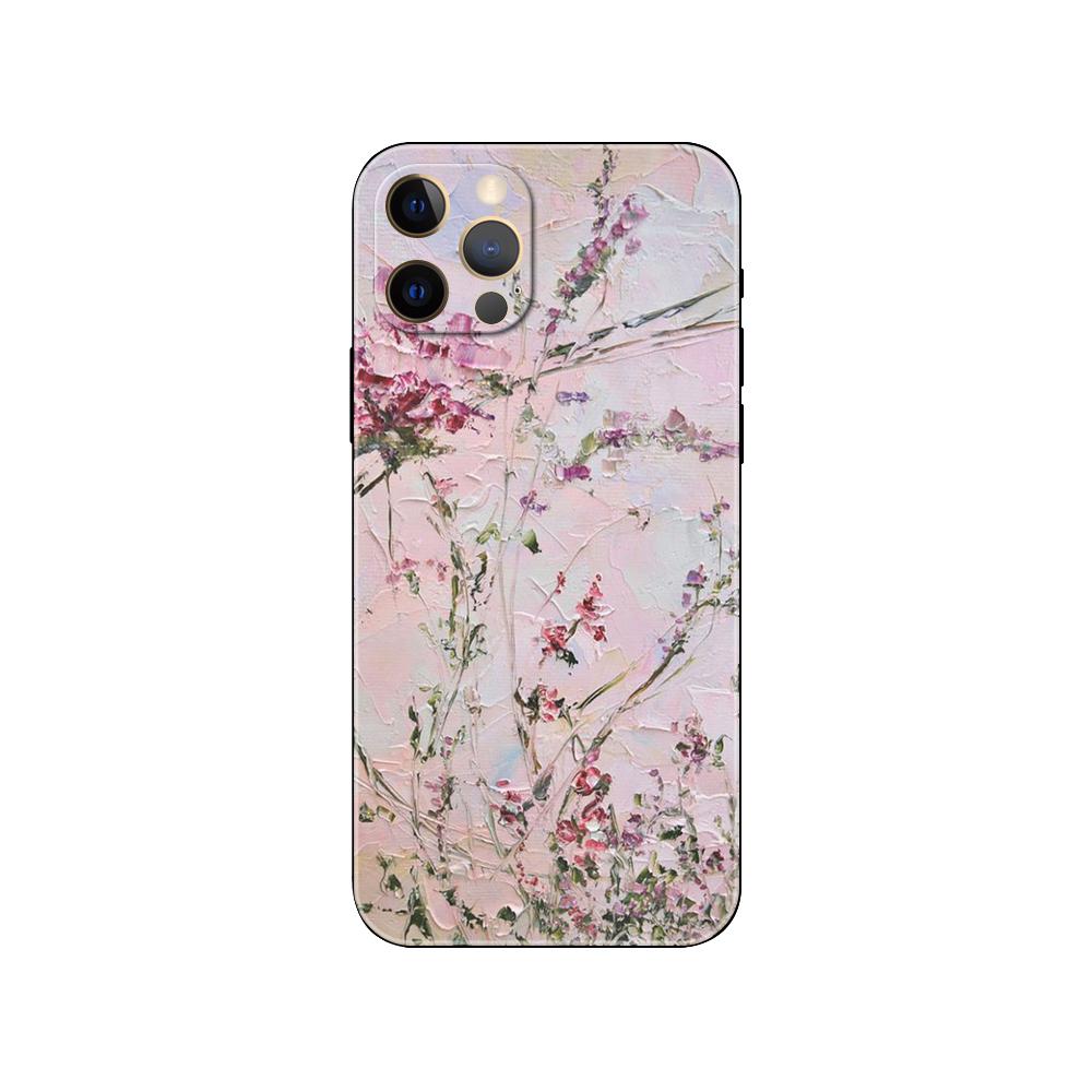 Чехол для телефона Pink Flower Peony для iPhone 5 5s 2020se 6 6s 7 8 plus x 10 XR XS 11 12 13 mini pro MAX черная задняя крышка из ТПУ