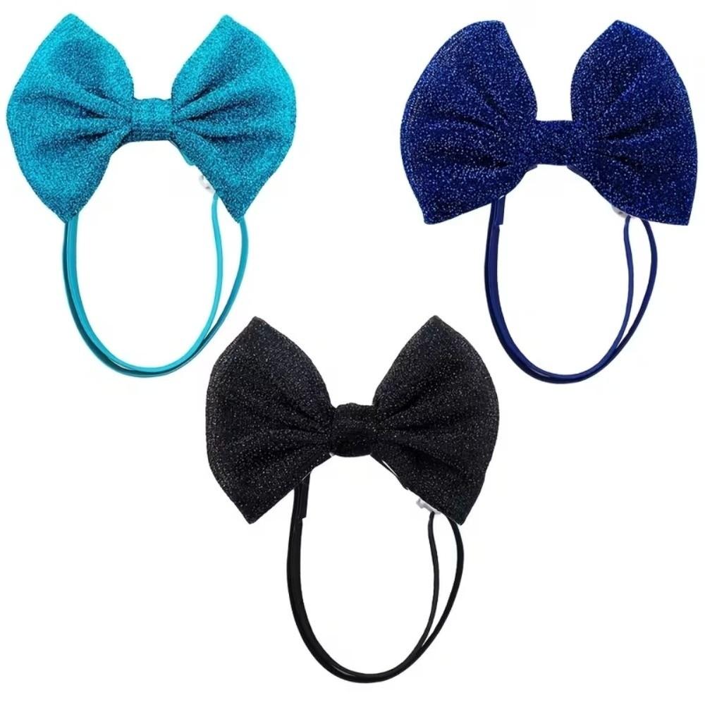Colorful Dog Hair Bow Headbands Hair Band Pet Costumes Adjustable Pet Hair Bows  Valentine's Day