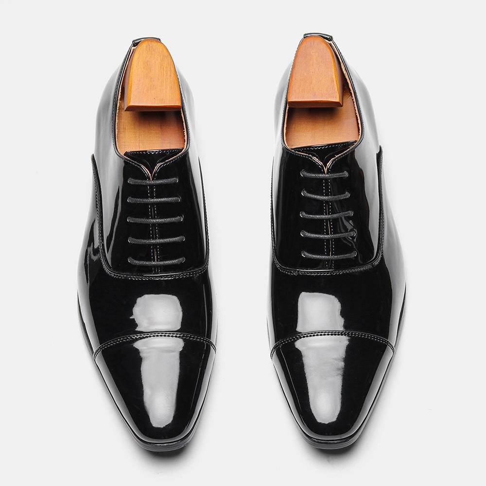 Модная удобная социальная мужская обувь Оксфорды мужские формальные туфли