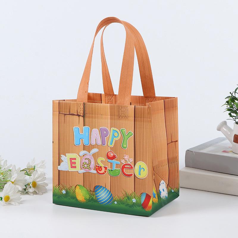 1 шт., сумка для пасхального подарка с кроликом, нетканая сумка для хранения, упаковочная сумка, портативное украшение для вечеринки, яйцо