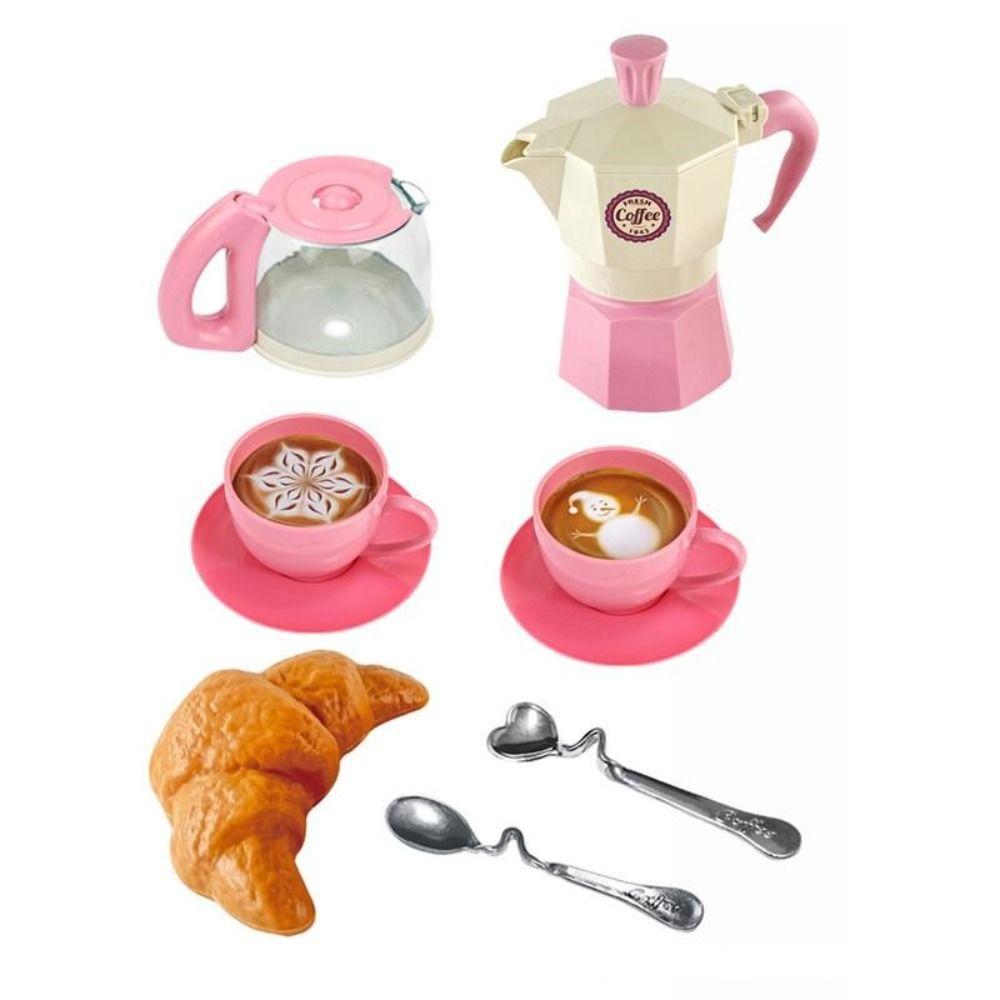 Coffee Machine Simulation Coffee Set Kettle Snack Afternoon Tea Toy Play House Toy  Kids Gift