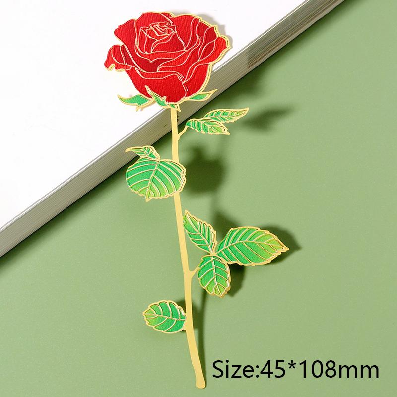Винтажный китайский стиль, роза, листья, металлическая закладка, кисточка, зажим для книги, нумерация страниц, студенческий подарок, канцелярские принадлежности, школьные принадлежности