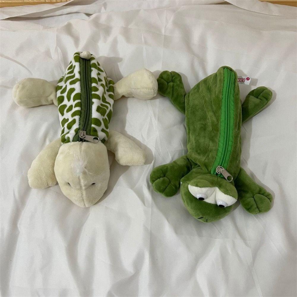 Animal Shape Pen Bag Plush Stationery Bag Cartoon Stationery Organizer  Back To School