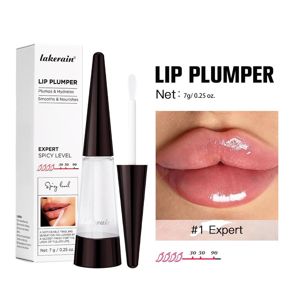 Lakerain Lip Plumper Nourishing Lip Gloss Transparent Plump Lips Care Lip Stuffer Gift Korean Cosmetics