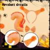Animal Tail Costume Kit Cosplay Dress Up Headwear Headband for Christmas Holiday