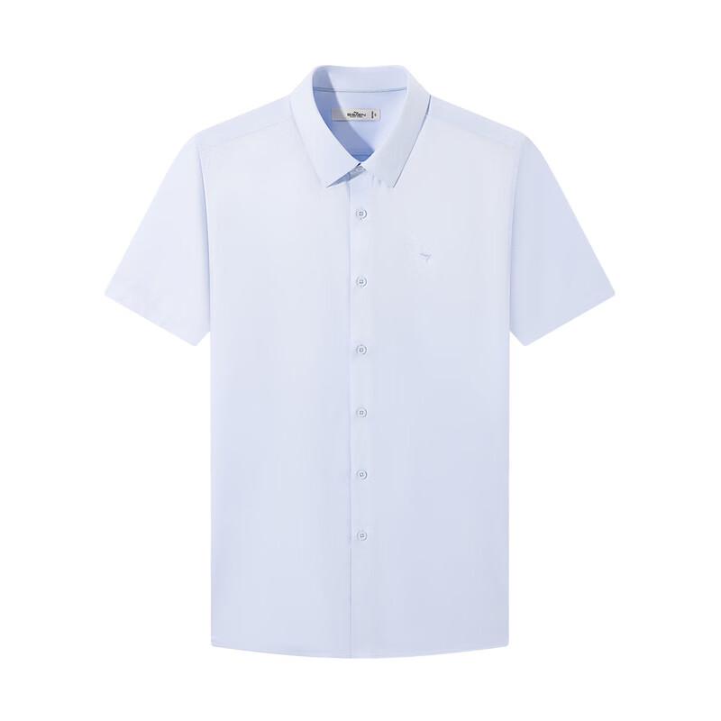 SEVEN Men's DP Non-Iron Pure Cotton Short-Sleeve Business Shirt