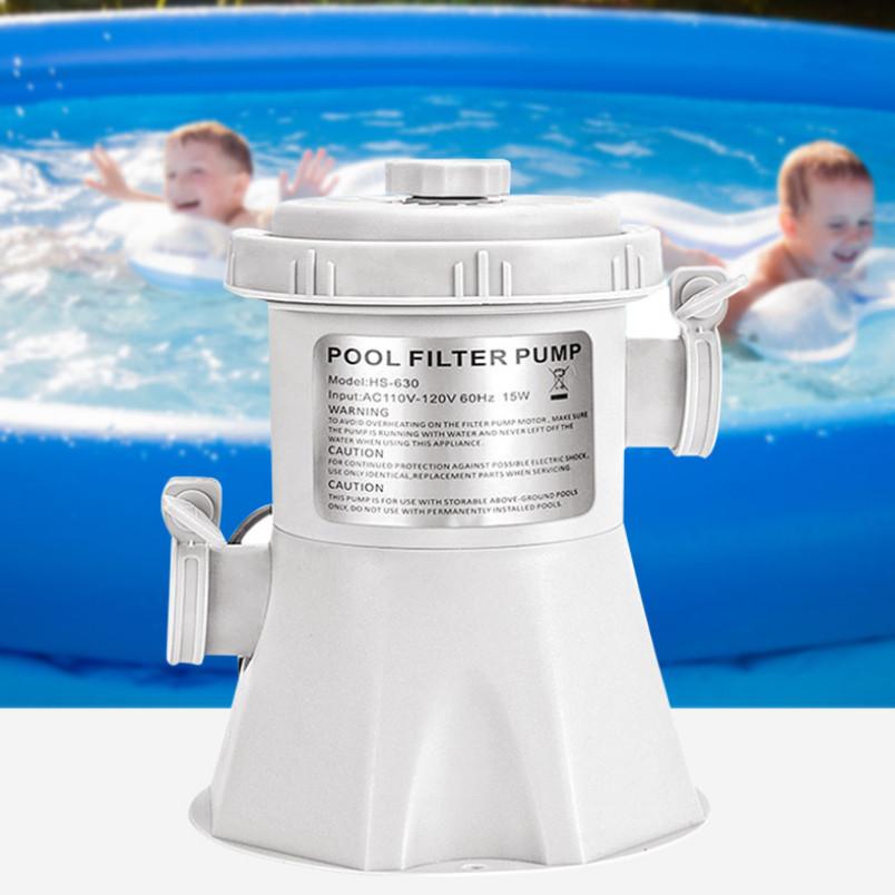 15 Вт 300 галлонов Насос для фильтрации бассейна Специализированное оборудование для обработки бассейна Насос для очистки и фильтрации бассейна