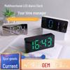 Stylish RGB Mirror Alarm Clock: Colorful Time Display for Students, Smart Desktop Design
