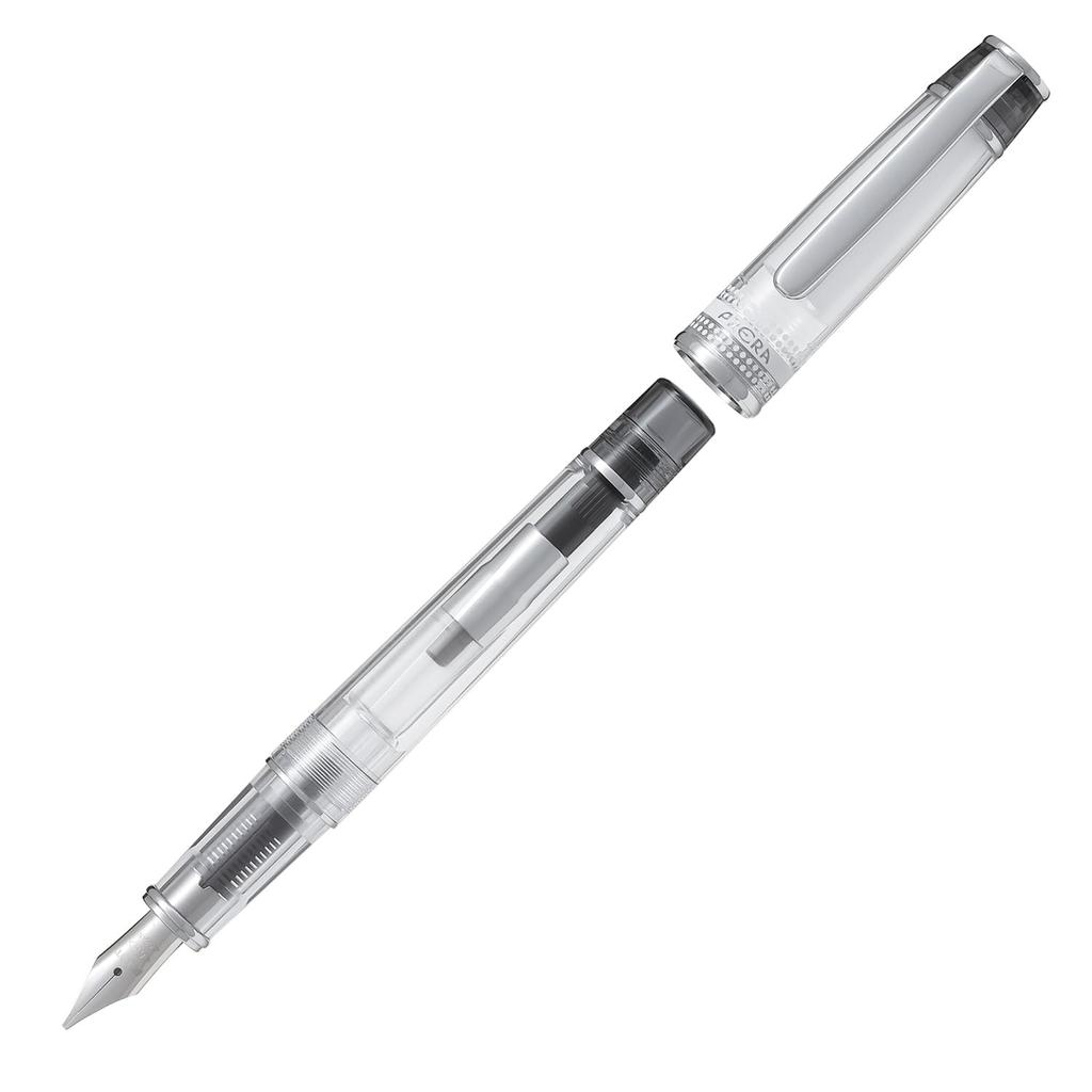PILOT Prera CM Каллиграфическая перьевая ручка, Прозрачный корпус, PFPR1TBCM, Черный,