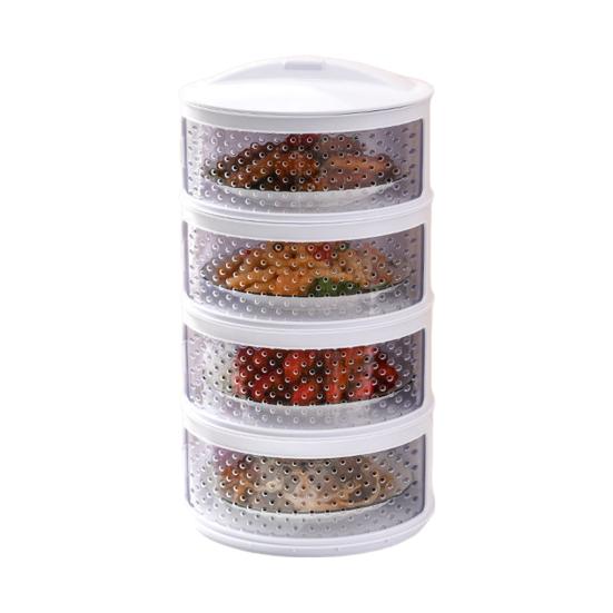 Insulated Vegetable Cover Multi-layer Stackable Food Box Anti-fly Dust-proof Heat Preservation Kitchen Supplies Picnic BBQ Helper