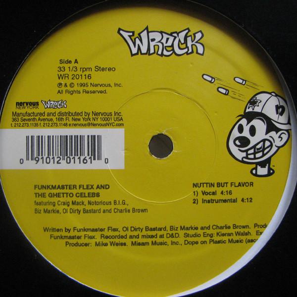 12inch Record FUNKMASTER FLEX & THE GHETTO CELEBS - Nuttin But Flavor WR20116 Wreck Records 1995 US Rap & Hip-Hop/R&B Used