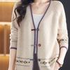 Sweaters Coat Cardigan for Women Autumn Winter Large Size Solid Color Loose Long Sleeve Knit Sweaters Coat