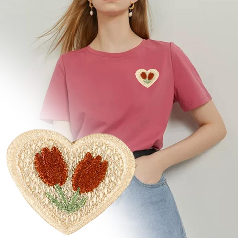 1/10 шт. Патч Элегантный Вязаный Крючком Дизайн Материалы для Рукоделия Швейные Принадлежности Деревенский Стиль Многоцветный