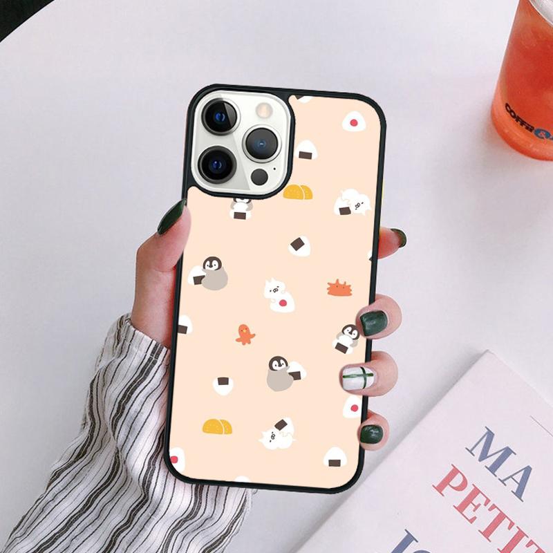 Милый Милый Чехол для Телефона с Пингвином Для iPhone 17 Air 14 13 12 16Pro Max 15 Plus Max Чехол-Оболочка coque