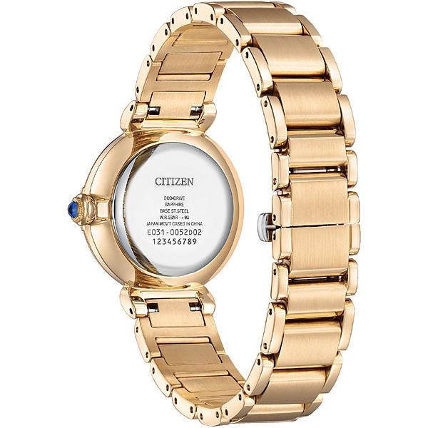 Citizen Женские EM1063-89D ( Часы L CITIZEN L Round Collection Eco-Drive) Круглые часы золотые аналоговые