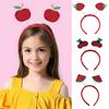 4Pcs Fruit Decor Headbands Cartoon Watermelon Cherry Strawberry Headpiece Spring Design Hair Hoop Headdress